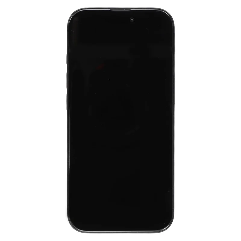 Front view of the black Rephone decoy with its screen off